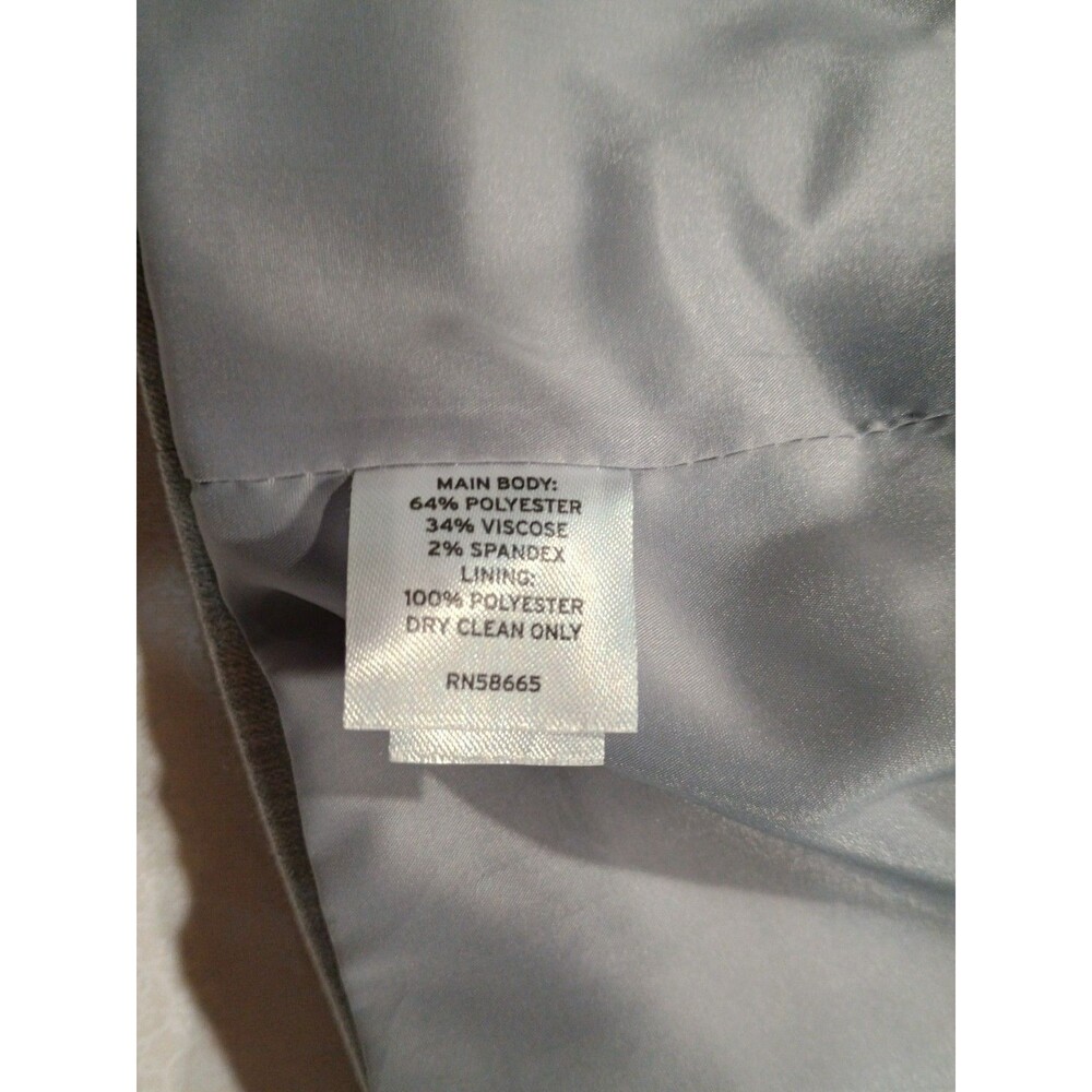 Nordstrom Gray Buttoned Stretch Tailored Lined Blazer Career Jacket - Women's 12 - Picture 5 of 7